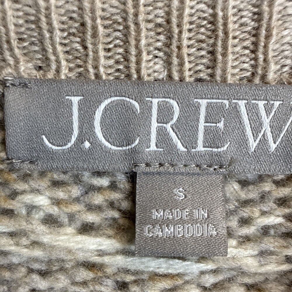 J. Crew Fair Isle Wide Mockneck Sweater Size Small Merino Lambswool Alpaca - Picture 6 of 9